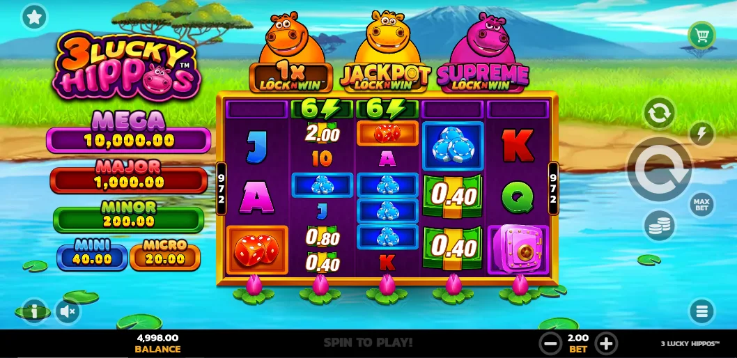 3 Lucky Hippos Preview