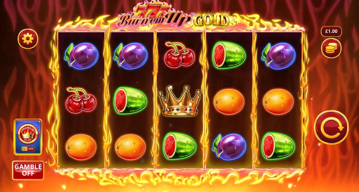 777 Burn 'em Up Gold Preview