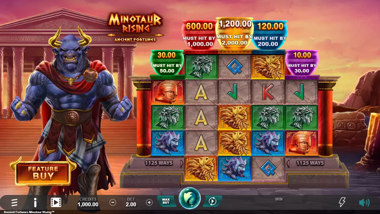 Ancient Fortunes Minotaur Rising Lotsaloot Preview