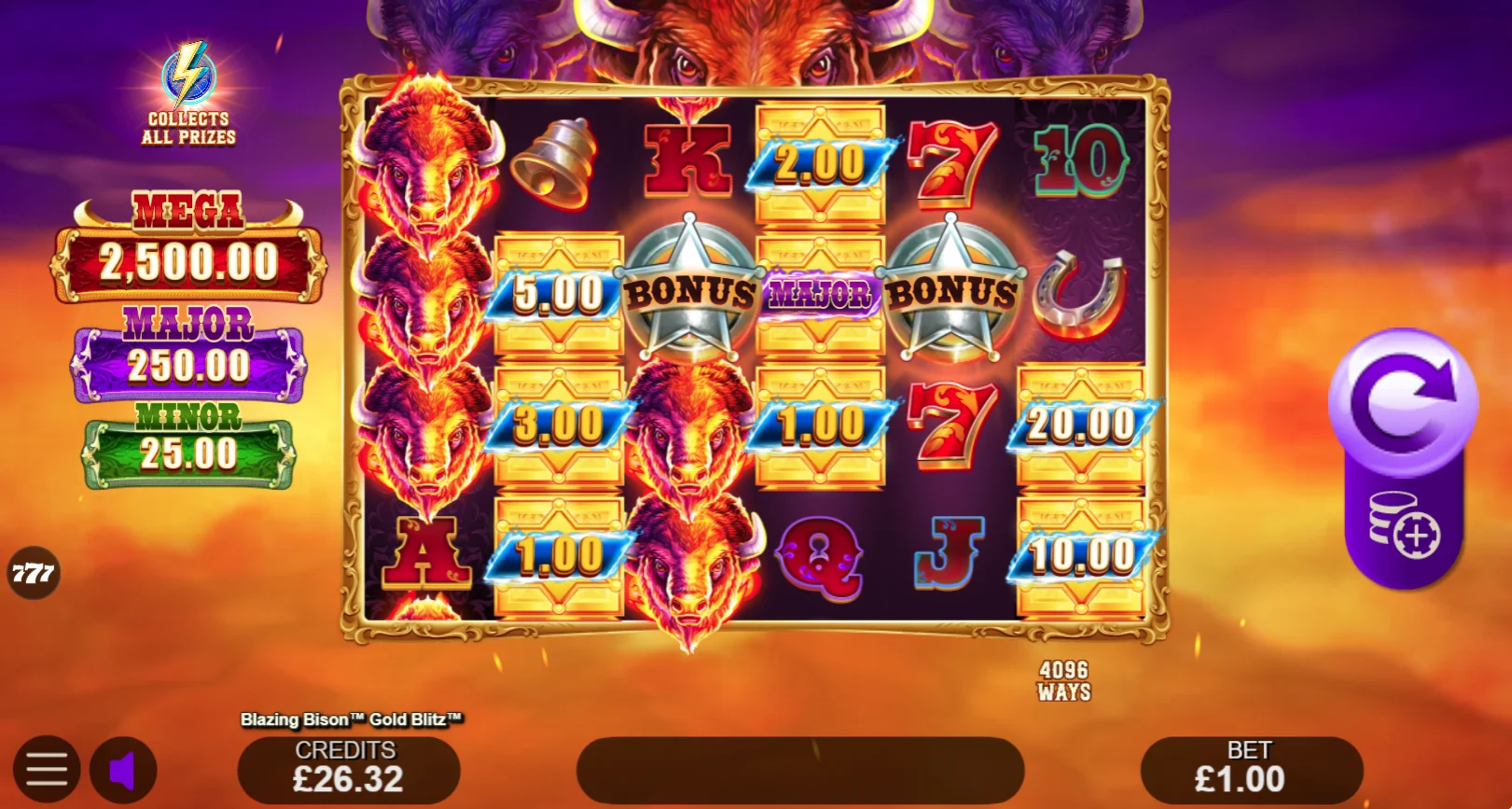 Blazing Bison Gold Blitz Extreme Lotsaloot Preview