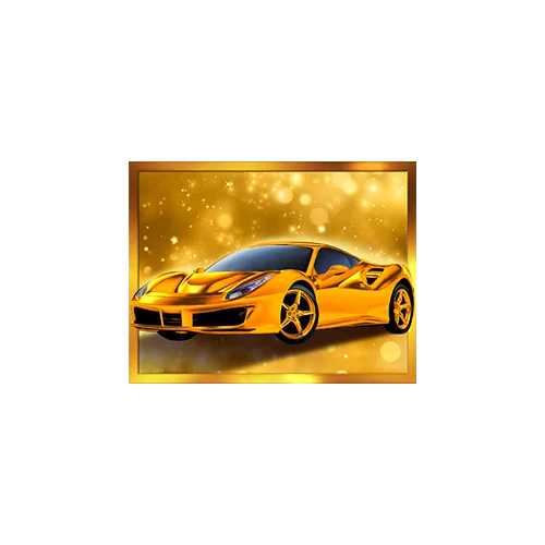 Gold Sports Car