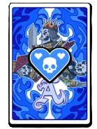 Blue Face Card