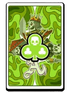 Green Face Card