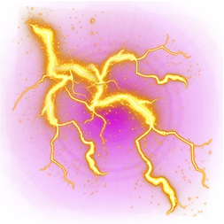Gold Thunderbolt Symbol