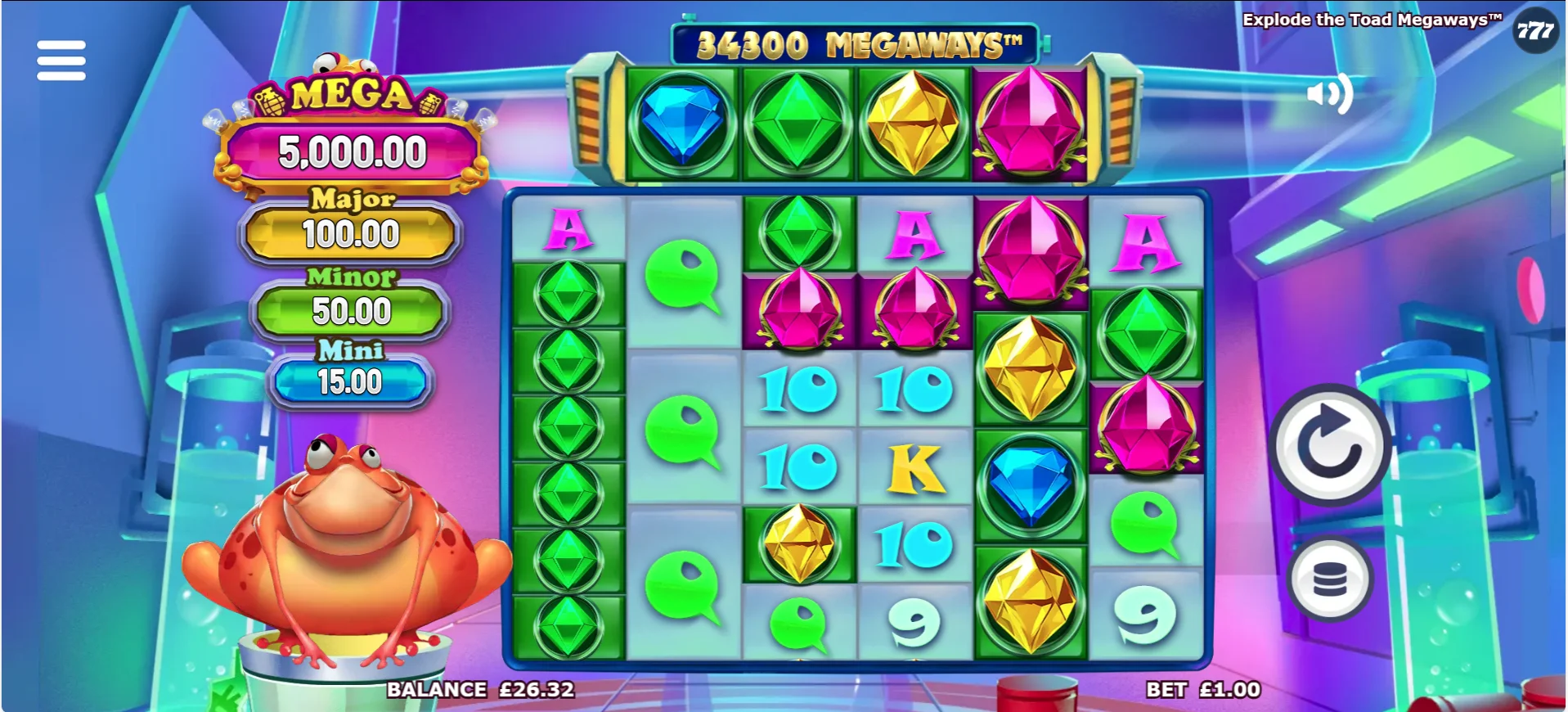 Explode the Toad Megaways Preview