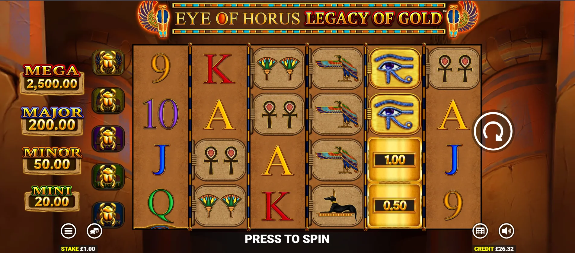 Eye of Horus Legacy of Gold Preview