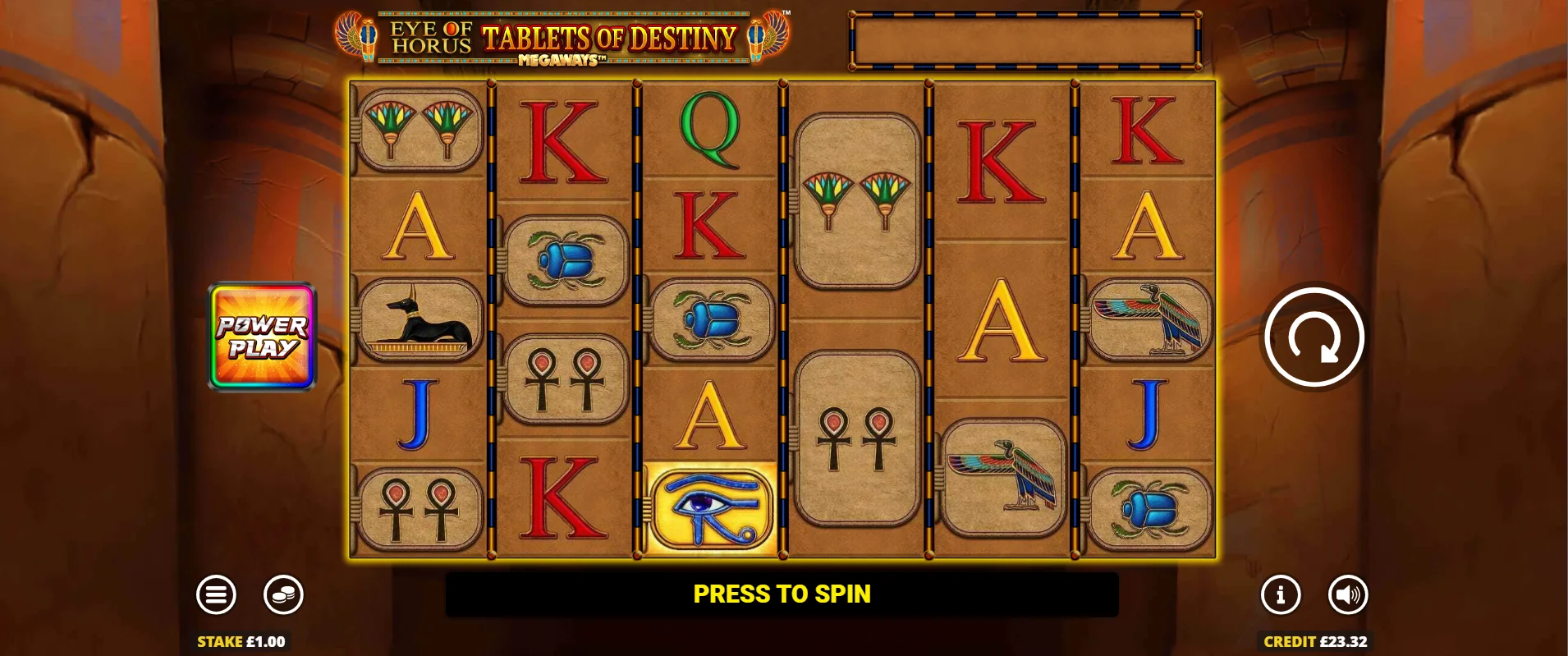 Eye of Horus Tablets of Destiny Megaways Preview