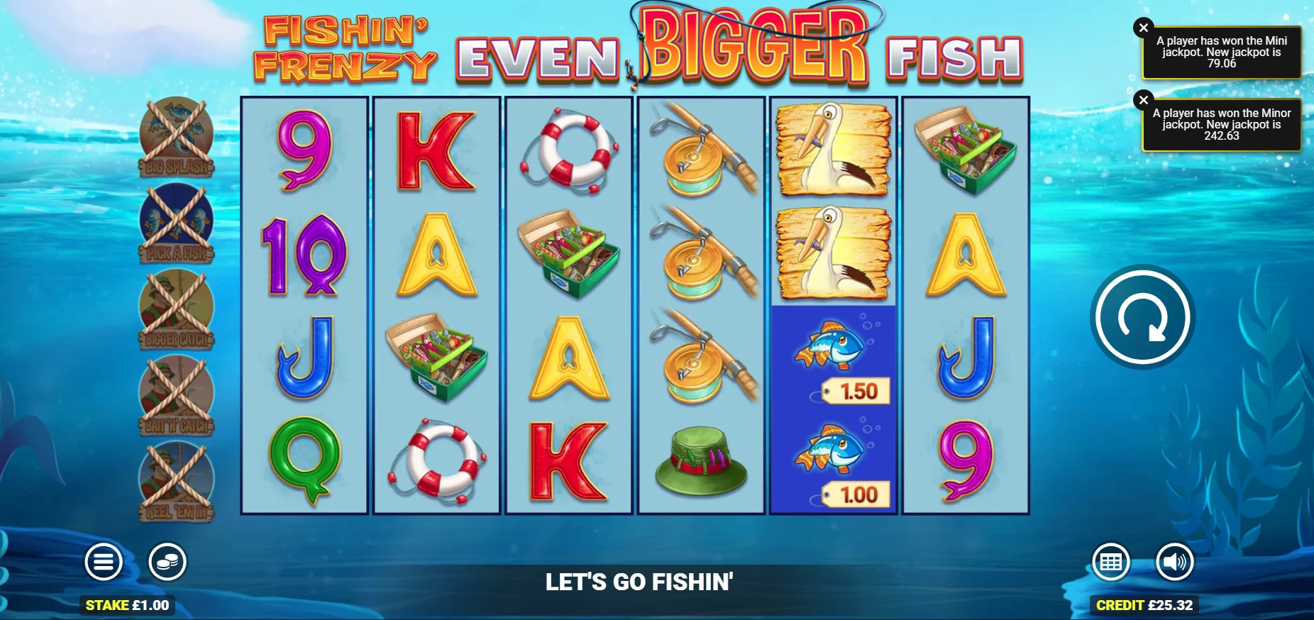 Fishin' Frenzy Even Bigger Fish Rapid Fire Preview
