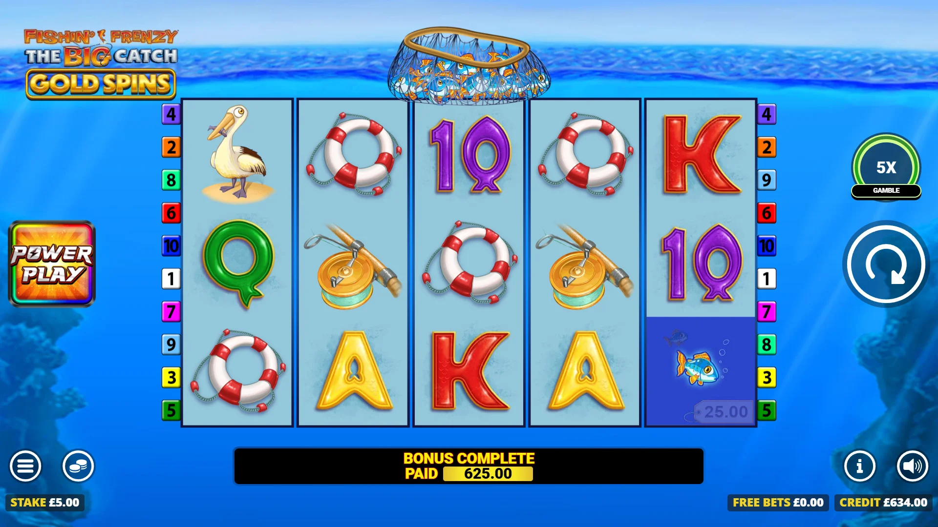 Fishin' Frenzy The Big Catch Gold Spins Preview