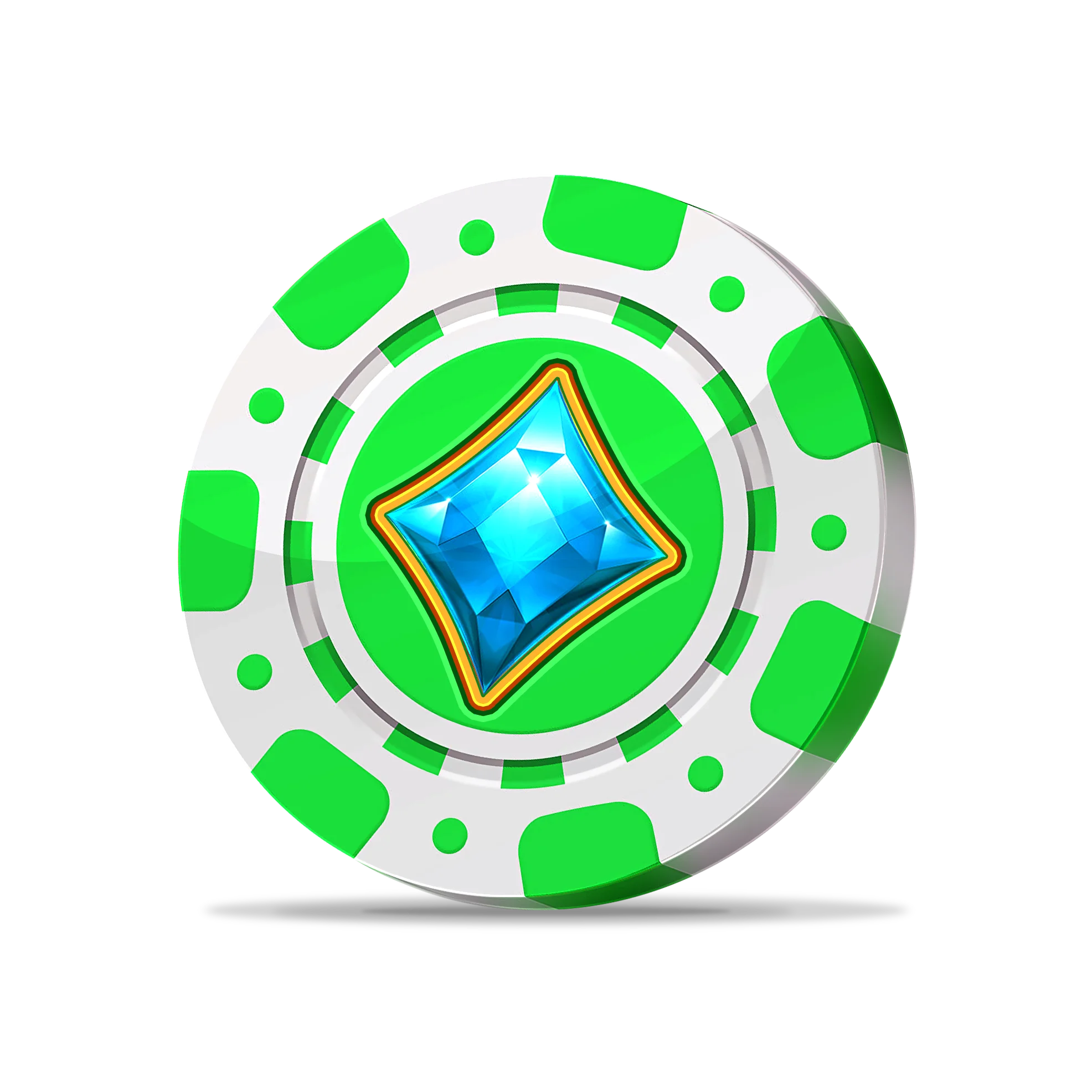 Green Casino Chip