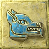 Blue Carving