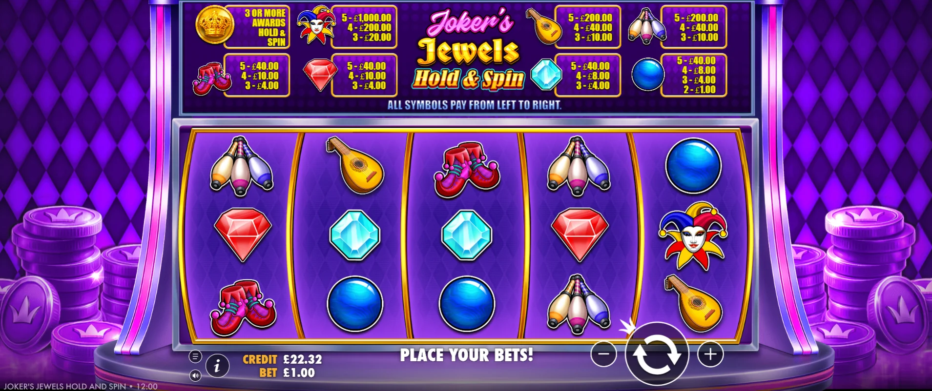 Joker's Jewels Hold & Spin Preview