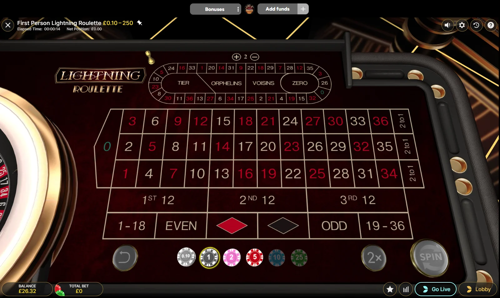 Lightning Roulette Preview