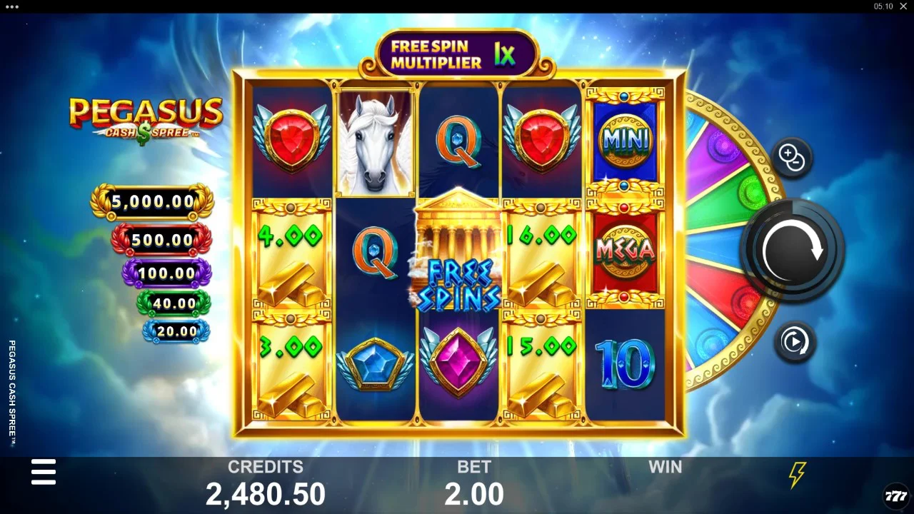 Pegasus Cash Spree Lotsaloot Preview