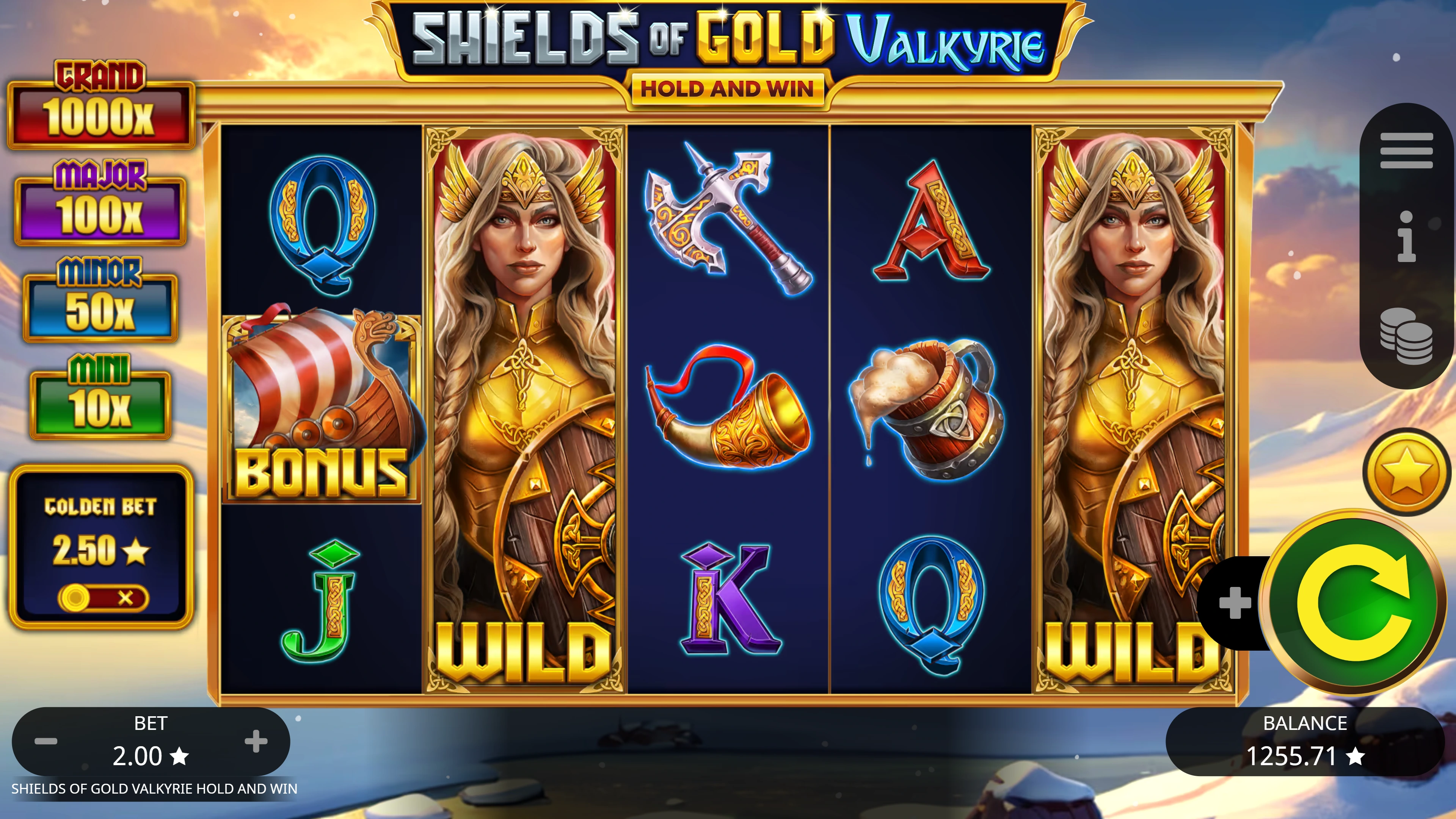 Shields of Gold Valkyrie Hold and Win Preview