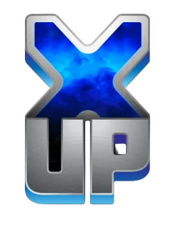 Blue X UP Symbol