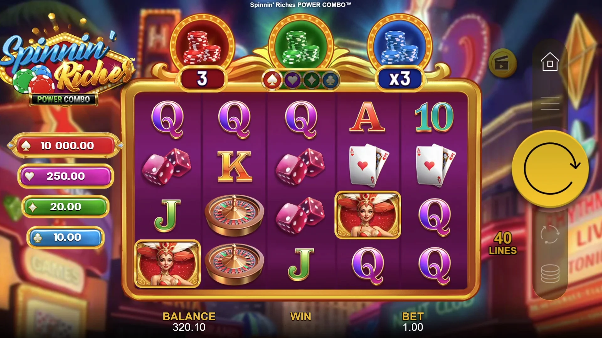 Spinnin' Riches Power Combo Preview