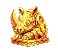Golden Rhino Totem Symbol